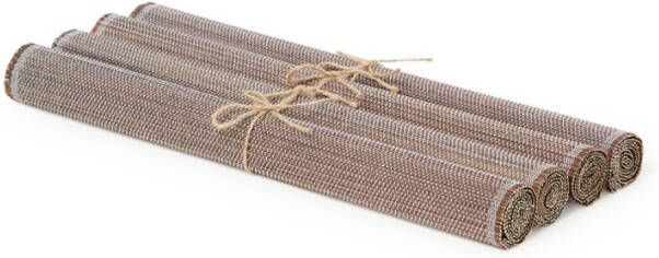 House Doctor placemat lichtbruin set van 4(45 centimeter x 33
