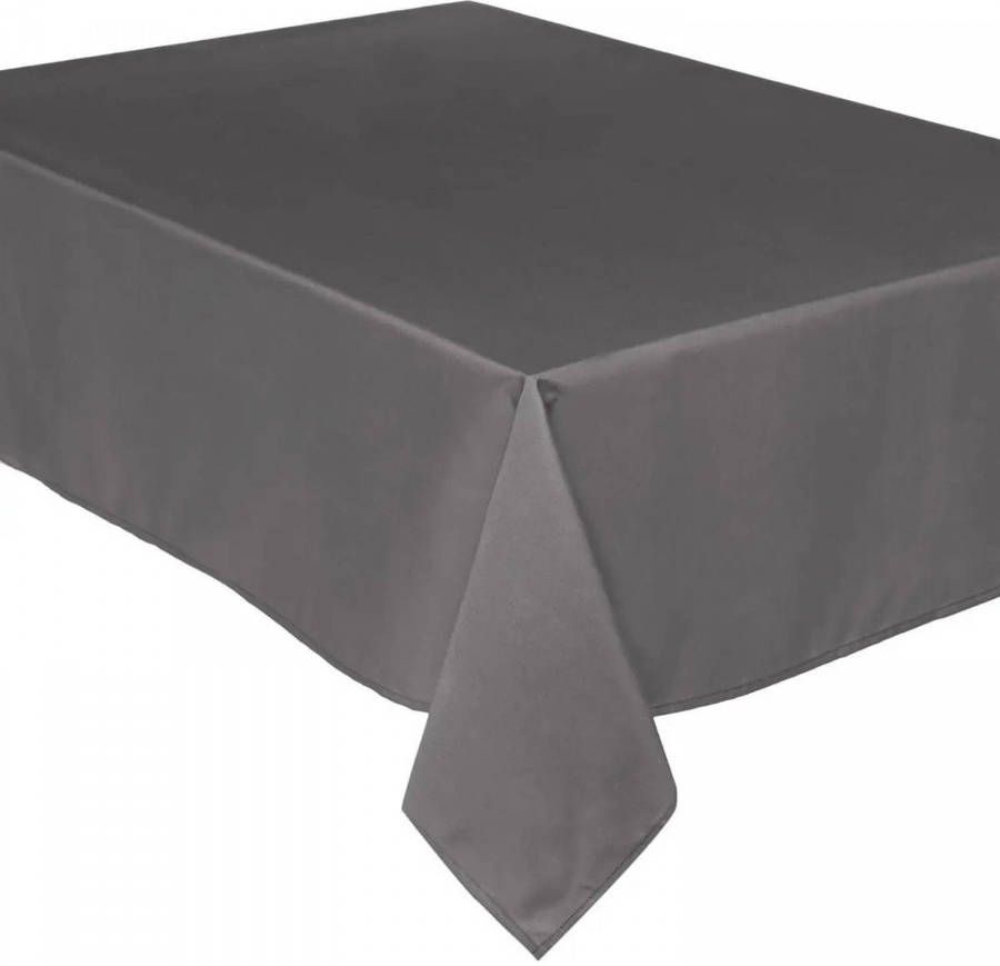 Atmosphera Tafelkleed Rechthoekig 240 X 140 Cm Grijs Polyester Tafellakens