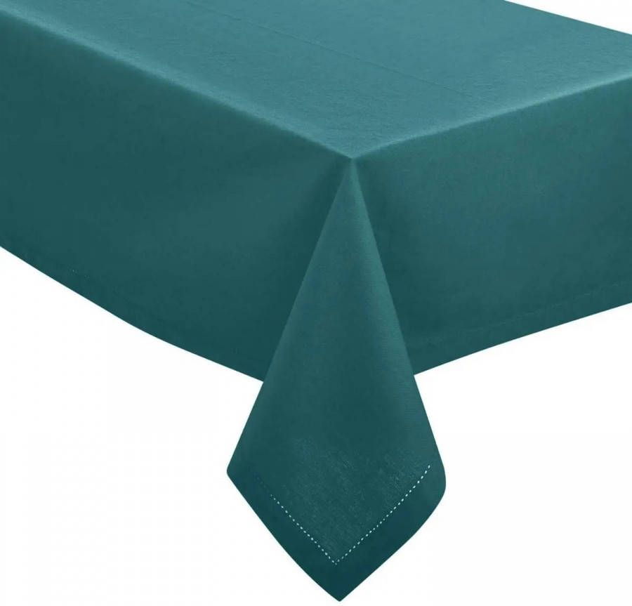 Atmosphera Tafelkleed Rechthoekig 240 X 140 Cm Petrol Blauw Katoen Tafellakens