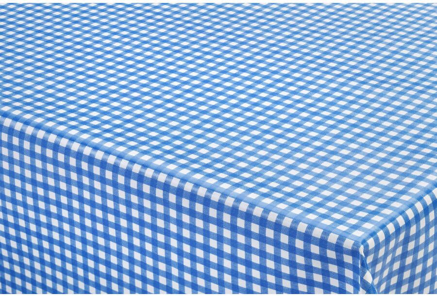Bellatio Design Tafelzeil/tafelkleed Boeren Ruit Blauw/wit 140 X 180 Cm Tafelzeilen