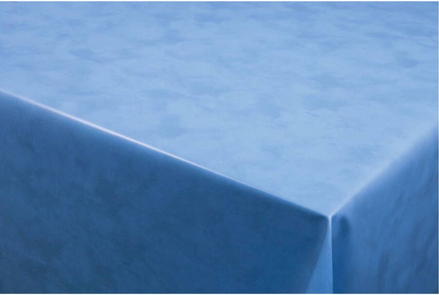 Bellatio Design Tafelzeil/tafelkleed Gemeleerd Blauw 140 X 220 Cm Tafelzeilen