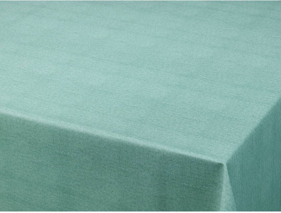Bellatio Design Tafelzeil/tafelkleed Gemeleerd Turquoise Look 140 X 220 Cm Tafelzeilen