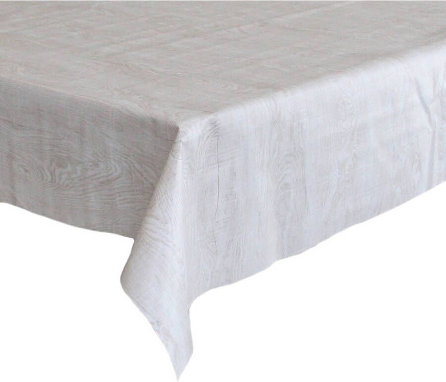 Bellatio Design Tafelzeil/tafelkleed Hout Look 140 X 250 Cm Tafelzeilen