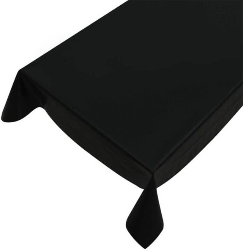 Bellatio Design Tafelzeil/tafelkleed Zwart 140 X 245 Cm Tafelzeilen