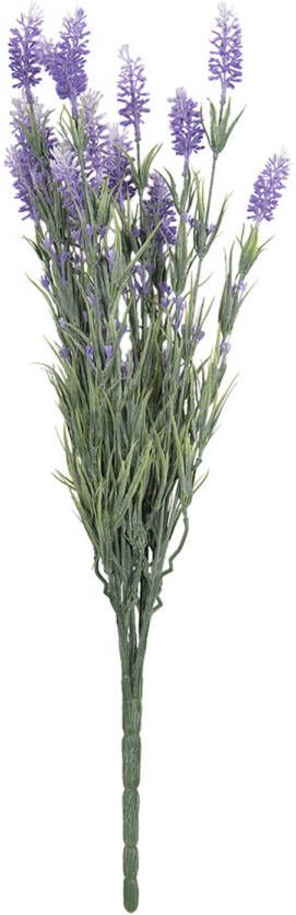 Clayre & Eef Kunstbloem Lavender 62cm Paars Kunststof Rechthoek Kunstplant Nepbloem Nepplant Paars Kunstplant Nepbloem