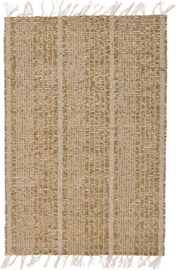Decoris 1x Beige/naturel Gevlochten Placemat 33 X 47 Cm Rechthoek Placemats