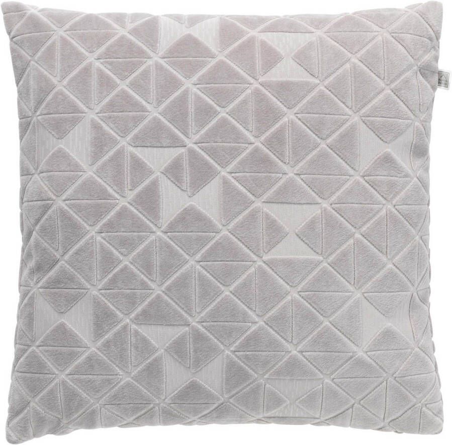 Dutch Decor Jacky Sierkussen Velvet Lichtgrijs 45x45 Cm