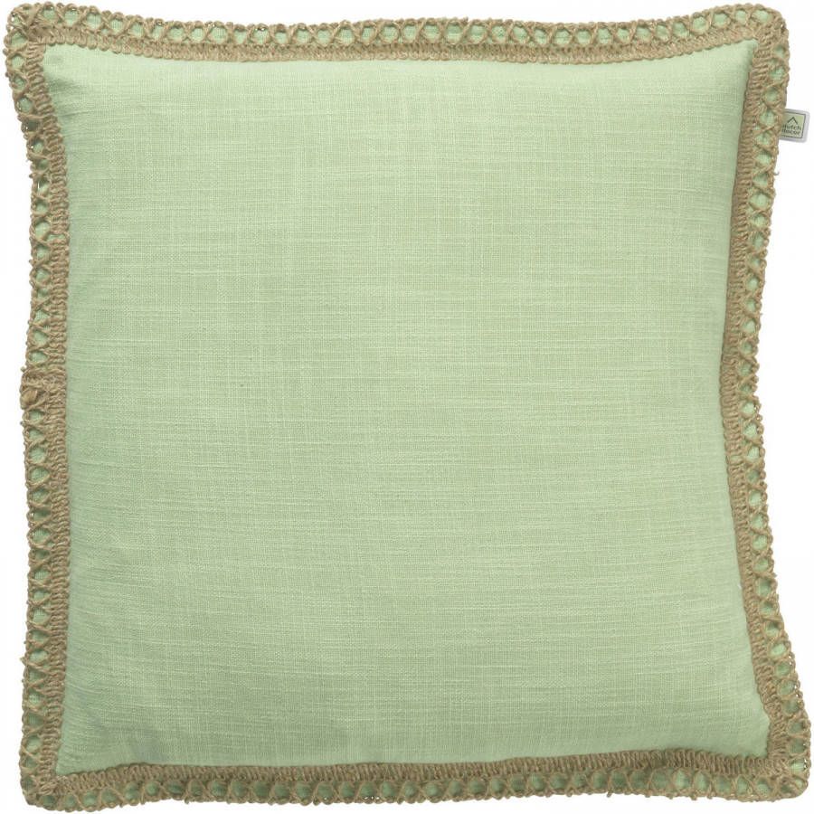 Dutch Decor Margot Kussenhoes Pistache 45x45 Cm Groen