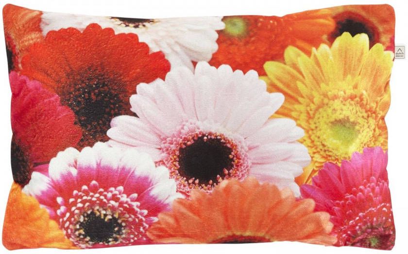 Dutch Decor Samara Kussenhoes Met Bloemenprint Fuchsia 30x50 Cm Paars