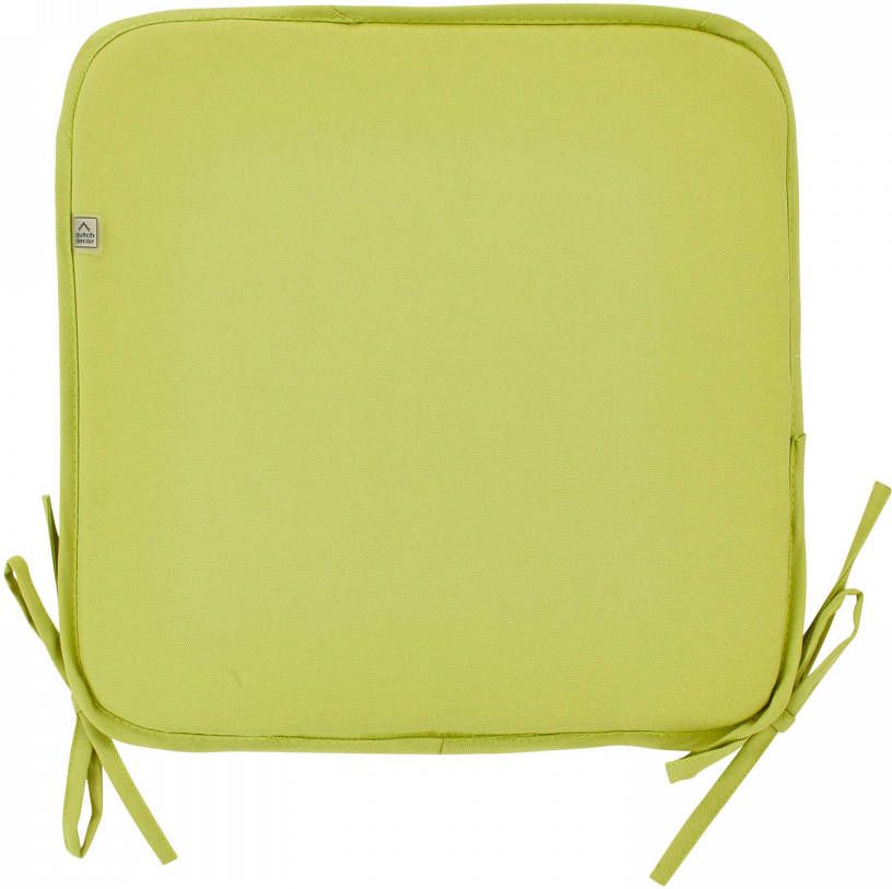 Dutch Decor Sunny Stoelkussen Vierkant Met Linten Lime 38.5x38.5 Cm Model Pk2