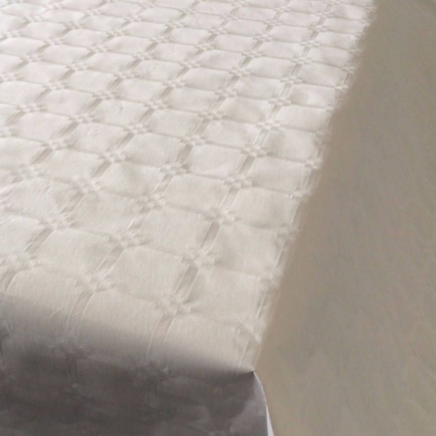 Haza Original Wit Papieren Tafellaken/tafelkleed 800 X 118 Cm Op Rol Feesttafelkleden