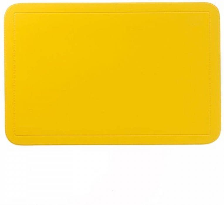 Kela Set Van 4 Placemat, Geel Uni