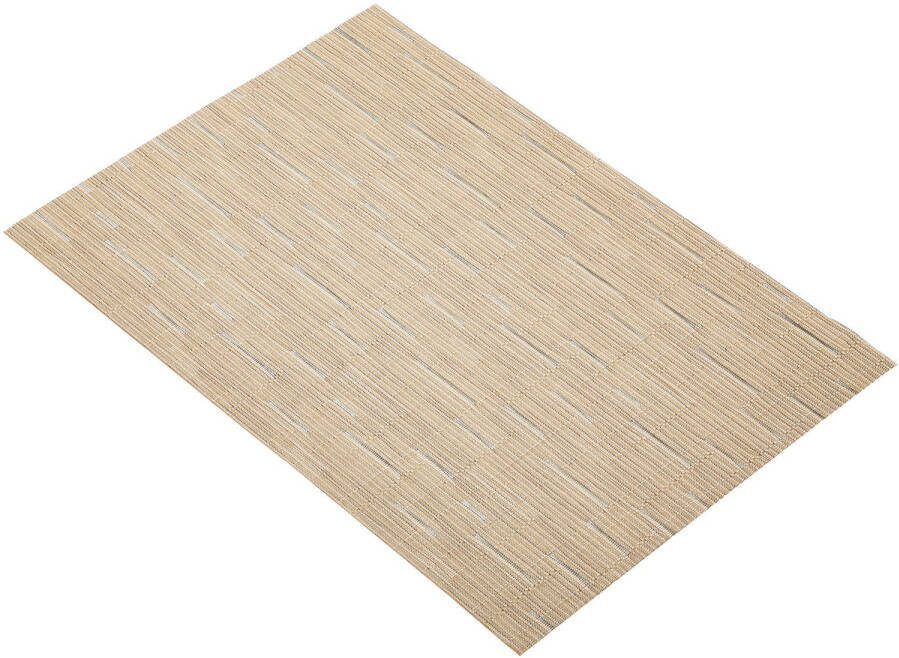 KitchenCraft Placemat Mix 30 X 45 Cm Pvc/polyester Beige