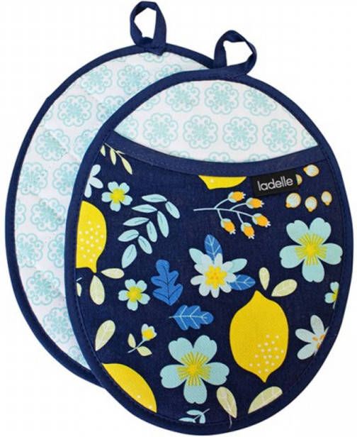 Ladelle Pannenlappen, Set Van 2, Katoen Positano