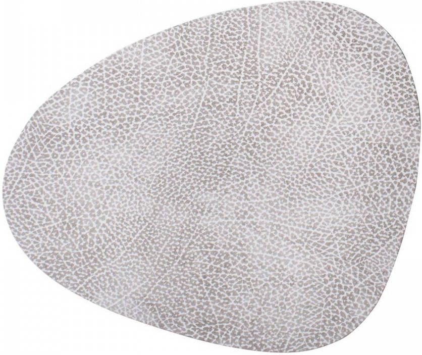 Cookinglife Lind Dna Placemat Leer Hippo Wit Grijs 37 X 44 Cm