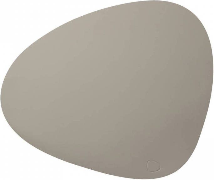 Merkloos Lind Dna Placemat Leer Softbuck Grijs 37 X 44 Cm
