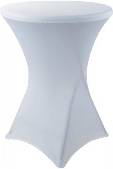 Lizzely Garden & Living Stretch Rok Wit Statafelrok Statafel 60cm Statafelhoes