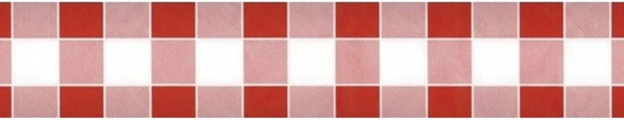 Merkloos Oktoberfest Rood/wit Ruitjes Papieren Tafellaken/tafelkleed 1000 X 118 Cm Feesttafelkleden