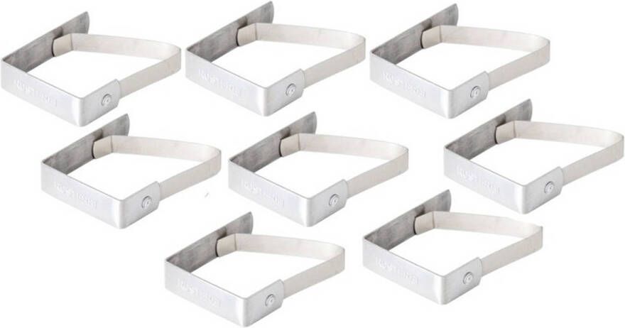 Merkloos Rvs Tafelkleedklemmen 8 Stuks Tafelzeil Klemmen