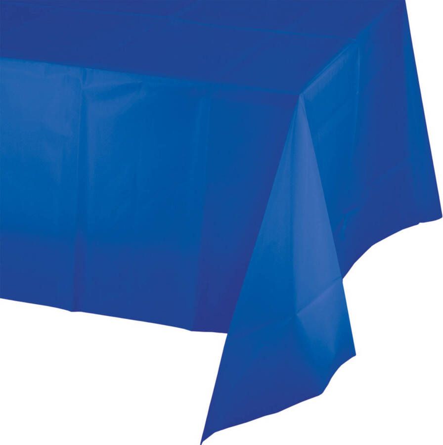Merkloos Tafelkleed Blauw 274 X 137 Cm Feesttafelkleden