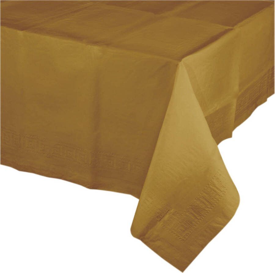 Merkloos Tafelkleed Goud 274 X 137 Cm Feesttafelkleden