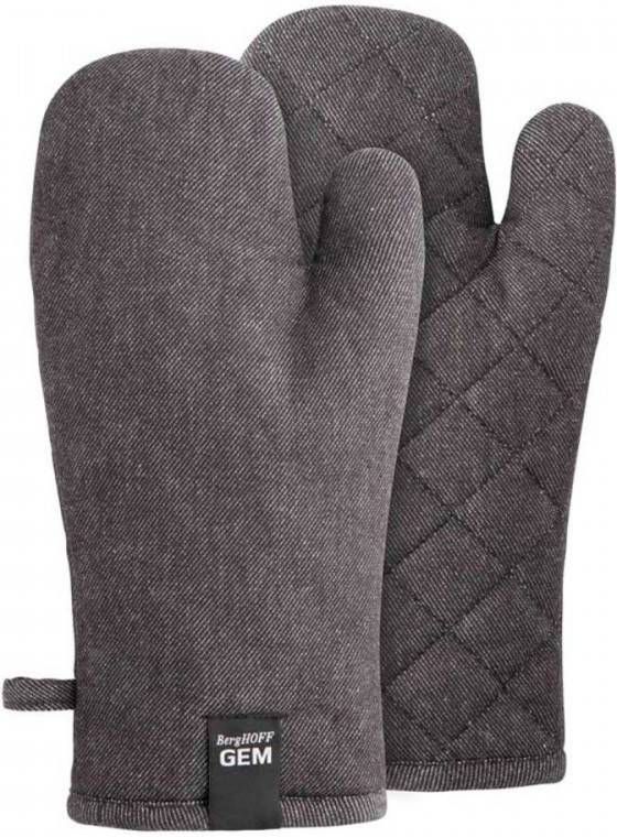 BergHOFF Ovenhandschoenen Set Van 2, Zwart Gem