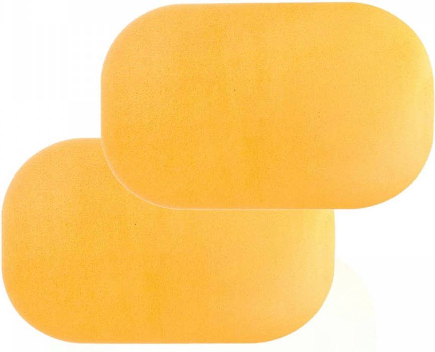 Secret de Gourmet Set Van 4x Stuks Rechthoekige Placemats Nina Geel Pvc 44 X 28 Cm Placemats