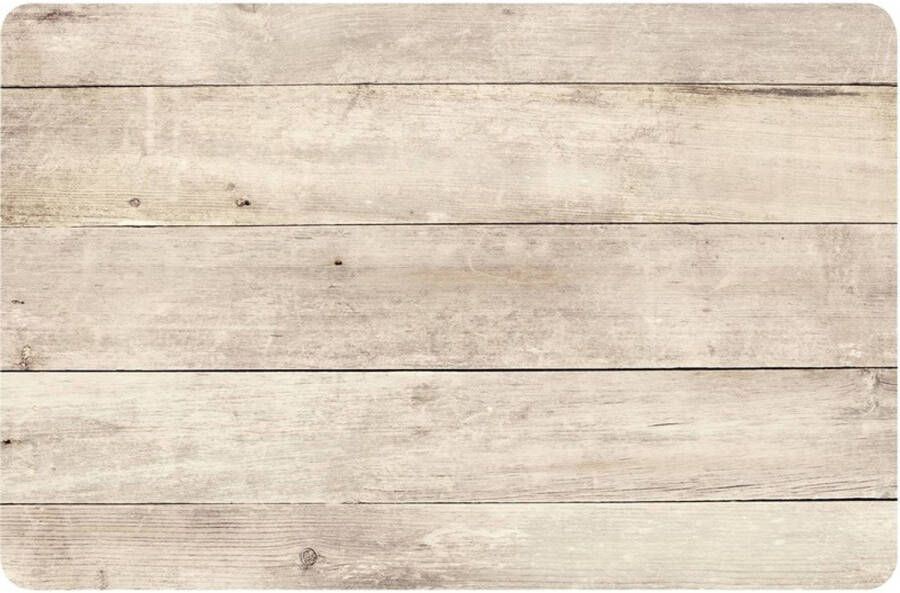Shoppartners Placemat Beige Hout Print 44 Cm Placemats