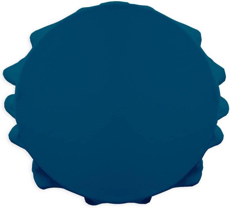 Tafelkleed donkerblauw rond 180cm Ciel d'orage
