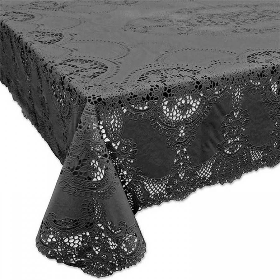 Unique Living Buiten Tafelkleed/tafellaken Antraciet Grijs 137 X 180 Cm Tafellakens