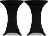 VIDAXL Statafelhoes Stretch &#xD8, 70cm Zwart(2 stuks ) online kopen