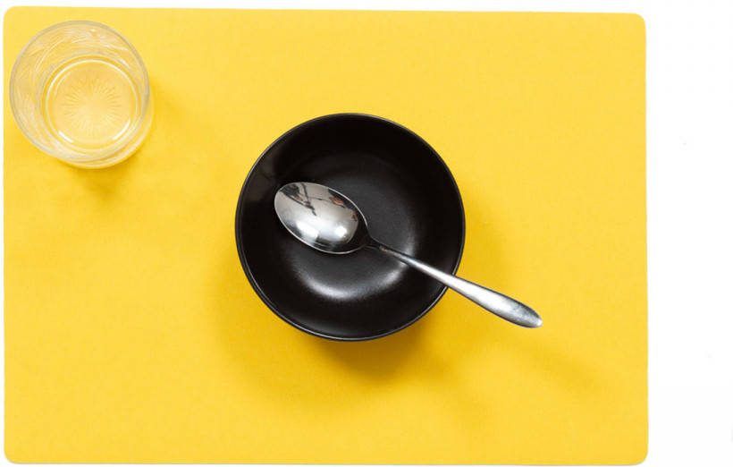 Wicotex placemats Uni Geel placemat 12stuks