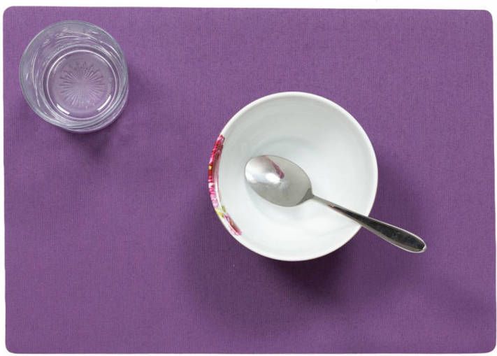 Wicotex placemats Uni Paars placemat Easy To Clean 12stuks