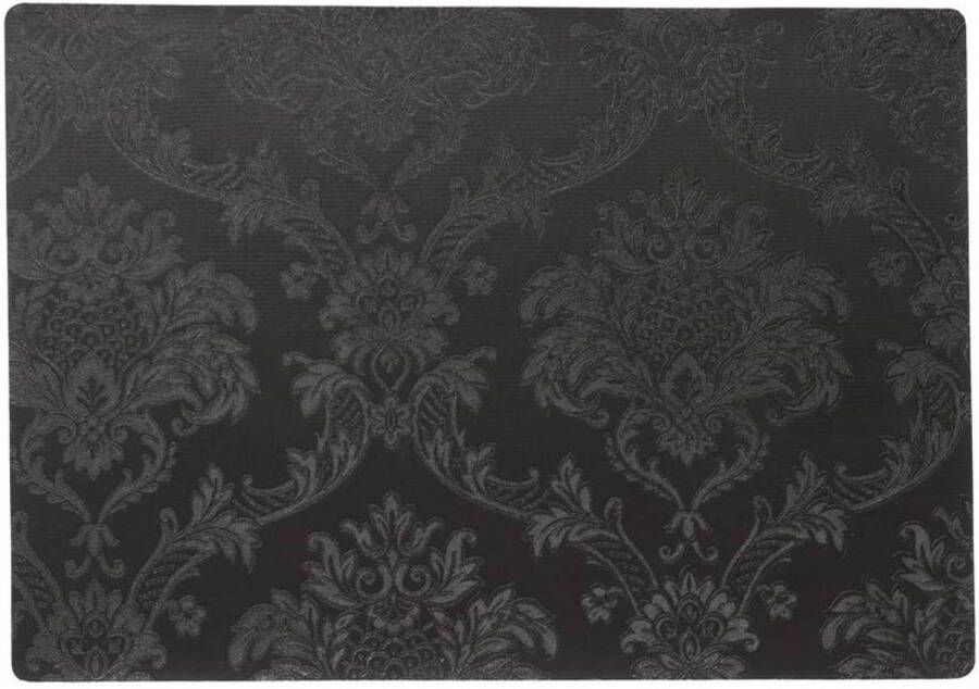 Wicotex Stevige Luxe Tafel Placemats Amatista Zwart 30 X 43 Cm Placemats