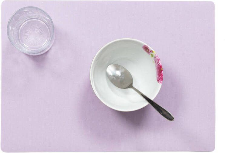 Wicotex Stevige Luxe Tafel Placemats Plain Lila Paars 30 X 43 Cm Placemats