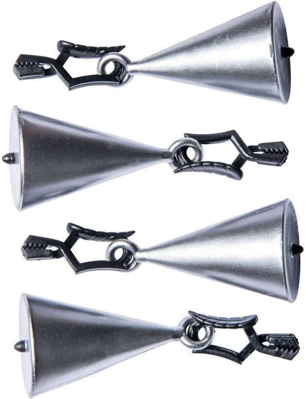 Wicotex Tafelkleed hangers Kegels Zilver