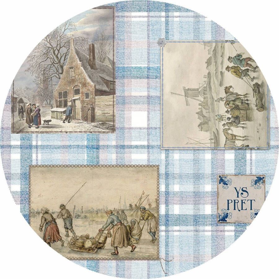 Wicotex Tafelzeil Rondijspret 160 Cm