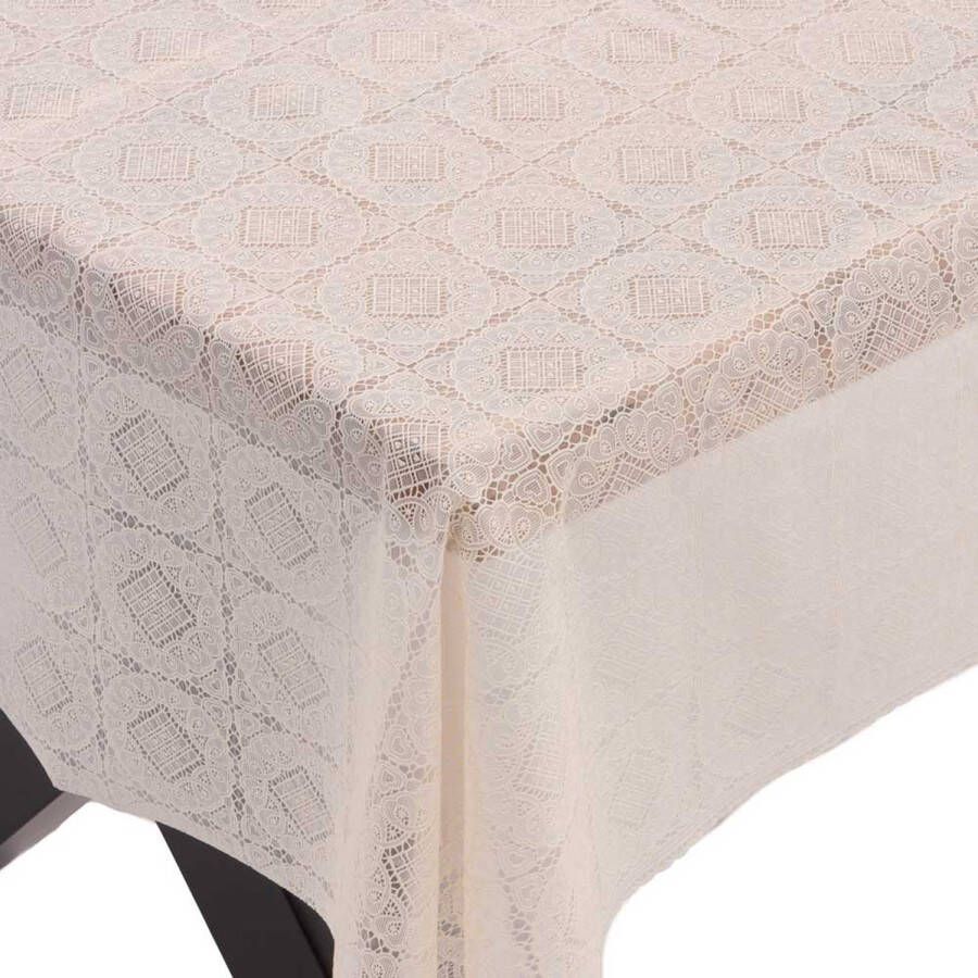 Wicotex tafelzeil tafelkleed Kant Aya Beige 140x240cm