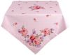 Clayre & Eef Vierkant Tafelkleed 100x100 cm Roze Paars Katoen Vierkant online kopen