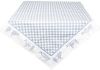 Clayre & Eef Vierkant Tafelkleed 150x150 cm Blauw Wit Katoen Vierkant online kopen