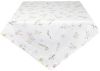 Clayre & Eef Vierkant Tafelkleed 150x150 cm Wit Roze Katoen Vierkant online kopen