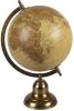 Clayre & Eef Wereldbol 22x33 cm Geel Bruin Hout Ijzer Rond Globe online kopen