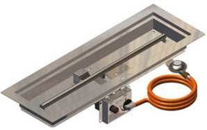 GoFire inbouwbrander rechthoek 75 x 25 cm | Flexibel