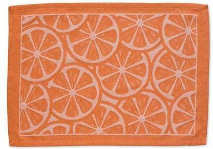 Kela Set van 6 Placemat, Sinaasappel | Citrus