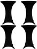 VIDAXL Statafelhoes 4 st stretch &#xD8, 60 cm zwart online kopen