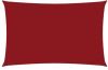 VidaXL Zonnescherm rechthoekig 2x4, 5 m oxford stof rood online kopen