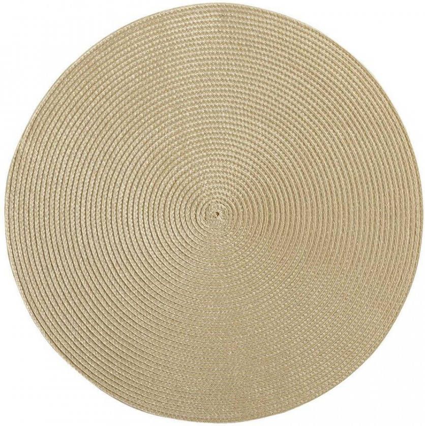 Leen Bakker Deco onderlegger Arianne Beige ø38 cm(1 stuk)