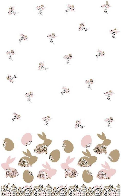 Duni Tafellaken Blooming Bunnies 138x220cm