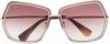 Max Mara Mm0054 28F Sunglasses , Bruin, Dames online kopen