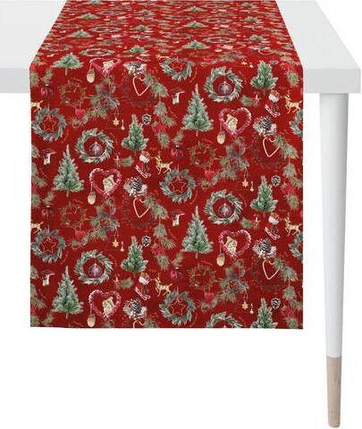 APELT Tafelloper 9528 WINTERWERELD, kerstversiering, kerst Digitale print(1 stuk )